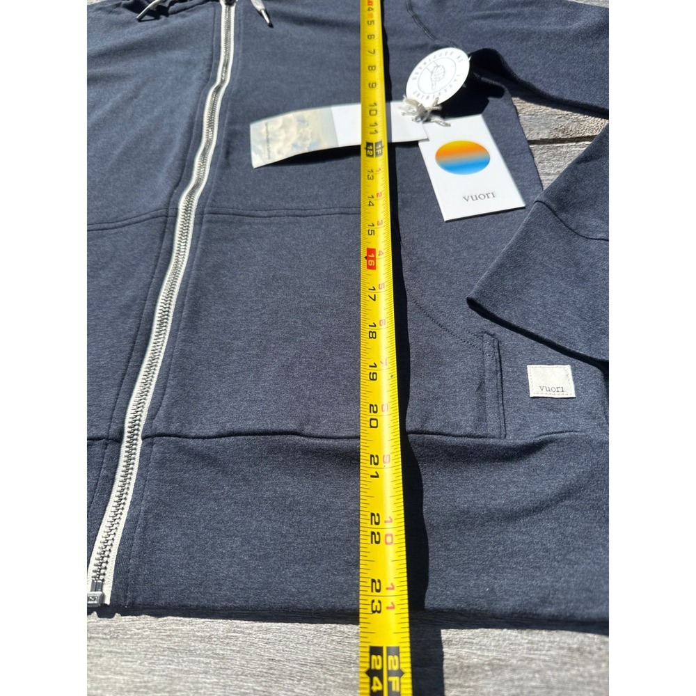 VUORI Halo Performance Hoodie MIDNIGHT HEATHER BLUE SIZE XS NWT - Picture 2 of 5